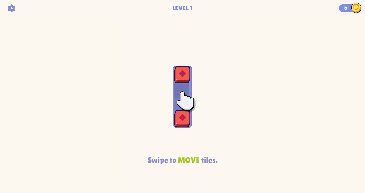 Colorful block matching gameplay